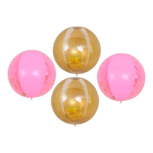 YARNOW 4Stücke Aufblasbare Glitzer Transparent Strandbälle Aus Leuchtende Wasserballspielzeuge Für Strandspiele Für Familienaktivitäten YARNOW 4Stücke Aufblasbare Glitzer Transparent Strandbälle Aus Leuchtende Wasserballspielzeuge Für Strandspiele Für Familienaktivitäten von YARNOW