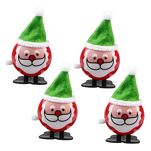YARNOW 4Stücke Aufziehspielzeug Santa Claus Sicheres und Lustiges Lernspielzeug mit Cartoon Design Fördert die Kreativität und Koordination Beim von YARNOW