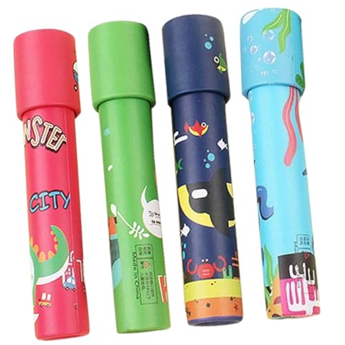 YARNOW 4Stücke Dekorative Kaleidoskope aus Hochwertigem Tragbar Kreatives Lernspielzeug für Jungen für Partys und Reisen von YARNOW