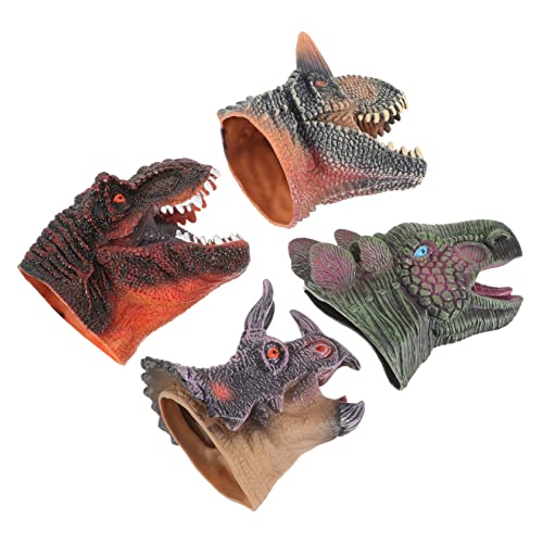 YARNOW 4Stücke Dinosaurier Handpuppen Realistische Handschuh Figuren Für Triceratops Stegosaurus Brachiosaurus Für Geschichtenerzählen Und Rollenspiele von YARNOW