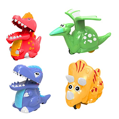 YARNOW 4Stücke Dinosaurier Spielzeugautos für Drückspielzeug mit Cartoon Dinosaurierdesign Robust und Sicher aus Hochwertigem für Kleinkinder und YARNOW 4Stücke Dinosaurier Spielzeugautos für Drückspielzeug mit Cartoon Dinosaurierdesign Robust und Sicher aus Hochwertigem für Kleinkinder und von YARNOW