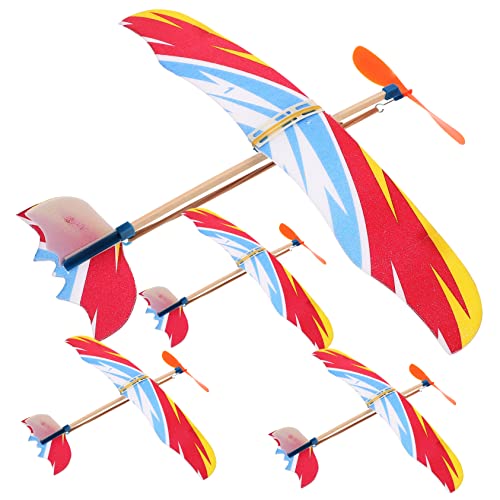 YARNOW 4Stücke Flugzeug Interessante Segelflugzeuge Für Draußen Fördert Hand Auge Koordination DIY Kleber Für Jungen von YARNOW