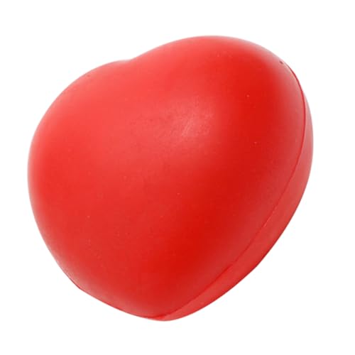 YARNOW 4Stücke Herzförmige Stress Bälle Quetschspielzeug Für Stressbewältigung Für Büro Und Zuhause PU Material Rote Farbe Perfektes von YARNOW