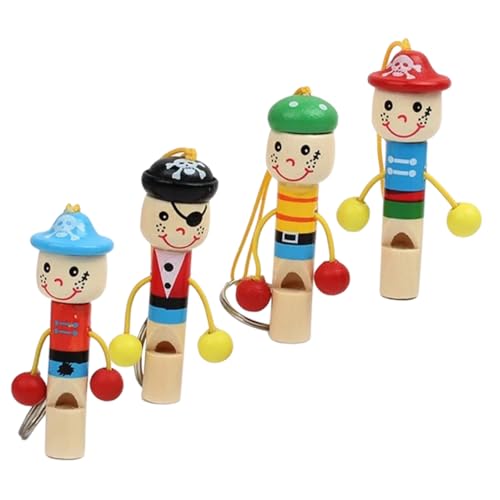 YARNOW 4Stücke Holz Pfeifen Für Süße Cartoon Piratenspielzeuge Musikalisches Mit Schlüsselanhänger Fördert Die Musikalischen Fähigkeiten Der Kleinen YARNOW 4Stücke Holz Pfeifen Für Süße Cartoon Piratenspielzeuge Musikalisches Mit Schlüsselanhänger Fördert Die Musikalischen Fähigkeiten Der Kleinen von YARNOW