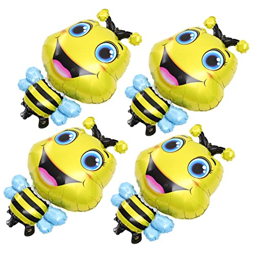 YARNOW 4Stücke Kinderfolienballons Biene Tierform Aufblasbare Ballons für Kindergeburtstag Party Deko Lustige Cartoon Tiere Langlebig Einfach zu Bedienen Leuchtende Farben YARNOW 4Stücke Kinderfolienballons Biene Tierform Aufblasbare Ballons für Kindergeburtstag Party Deko Lustige Cartoon Tiere Langlebig Einfach zu Bedienen Leuchtende Farben von YARNOW