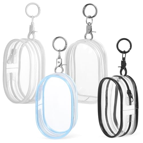 YARNOW 4Stücke Klarsichtbeutel Für Puppen Mit Reißverschluss Transparente Aufbewahrungstaschen Für Kleine Puppen Und Schlüsselanhänger Für Puppenpräsentation von YARNOW