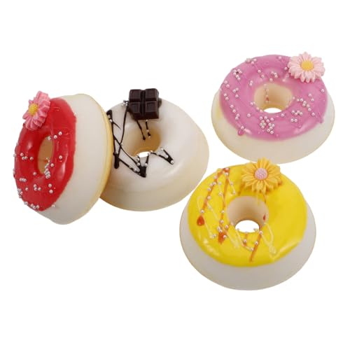 YARNOW 4Stücke Künstliche Donuts für Hochzeiten und Partys Realistische Simulationslebensmittel Dekorationen für Heimdekoration und Kreative Präsentationen YARNOW 4Stücke Künstliche Donuts für Hochzeiten und Partys Realistische Simulationslebensmittel Dekorationen für Heimdekoration und Kreative Präsentationen von YARNOW