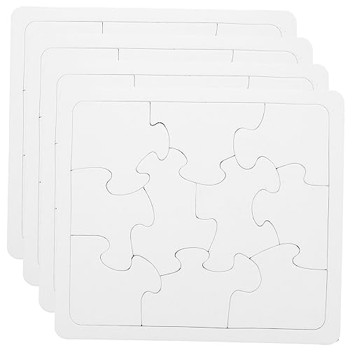YARNOW 4Stücke Leere Puzzleteile DIY Graffiti Puzzle aus Papier für Kreative Bastelprojekte für Selbst Gestalten und Ausmalen für Spaß und Kreativität YARNOW 4Stücke Leere Puzzleteile DIY Graffiti Puzzle aus Papier für Kreative Bastelprojekte für Selbst Gestalten und Ausmalen für Spaß und Kreativität von YARNOW