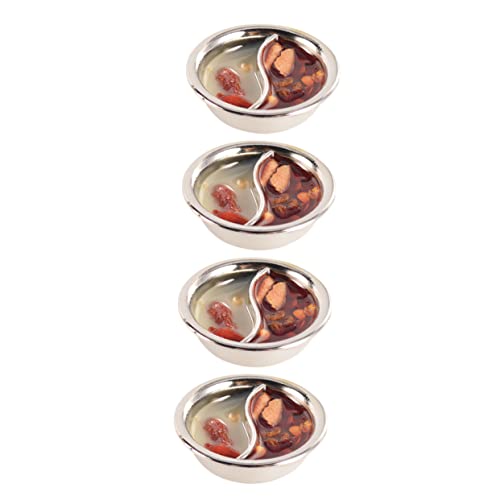 YARNOW 4Stücke Mini Hot Pot Modell Teiliges Puppenhaus Zubehör Für Kreative Spielszene Realistische Dekorationen Für Küchenzubehör Für Rollenspiele YARNOW 4Stücke Mini Hot Pot Modell Teiliges Puppenhaus Zubehör Für Kreative Spielszene Realistische Dekorationen Für Küchenzubehör Für Rollenspiele von YARNOW