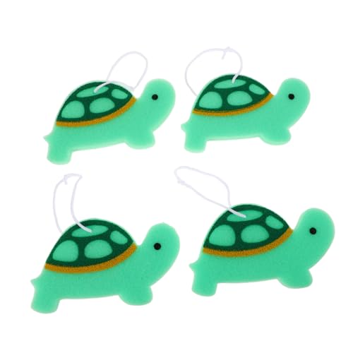 YARNOW 4Stücke Niedliche Schildkröten Badschwämme aus Weichem für Sanfte Reinigung Langlebig für Sicheres Wasser von YARNOW