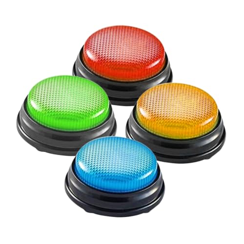 YARNOW 4Stücke Pack Antwortsummer für Leuchtende mit Sound für Quiz und Spielshow für Klassenzimmer Aktivitäten und Familienspiele Robust und Ansprechend von YARNOW