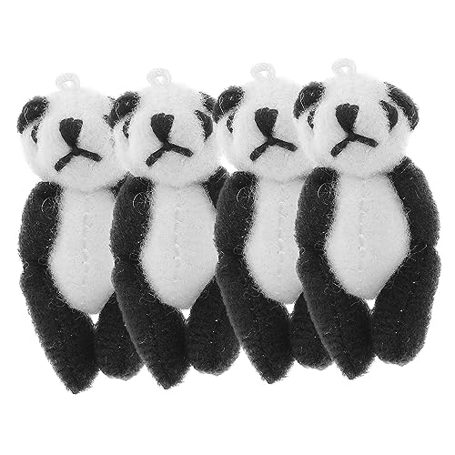 YARNOW 4Stücke Plüsch Panda Schlüsselanhänger Süße Panda Puppen für Weiche Plüschtiere Dekorieren Design für Kreative Bastelprojekte YARNOW 4Stücke Plüsch Panda Schlüsselanhänger Süße Panda Puppen für Weiche Plüschtiere Dekorieren Design für Kreative Bastelprojekte von YARNOW