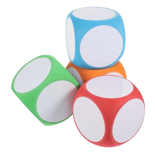 YARNOW 4Stücke Schaumstoffwürfel zum Selbermachen Leere für Kreative Spiele Lernspielzeug für DIY für Party und Schulaktivitäten YARNOW 4Stücke Schaumstoffwürfel zum Selbermachen Leere für Kreative Spiele Lernspielzeug für DIY für Party und Schulaktivitäten von YARNOW