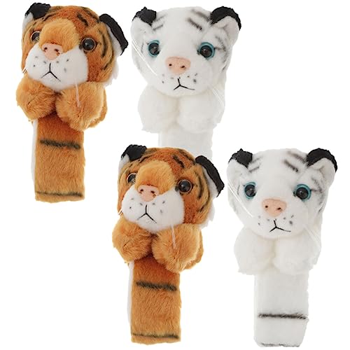 YARNOW 4Stücke Slap Armbänder für Kuschelige Klapparmbänder mit Tiger Design für Partygeschenke Geburtstagsfeiern Halloween und Mehr Sicher Komfortabel YARNOW 4Stücke Slap Armbänder für Kuschelige Klapparmbänder mit Tiger Design für Partygeschenke Geburtstagsfeiern Halloween und Mehr Sicher Komfortabel von YARNOW