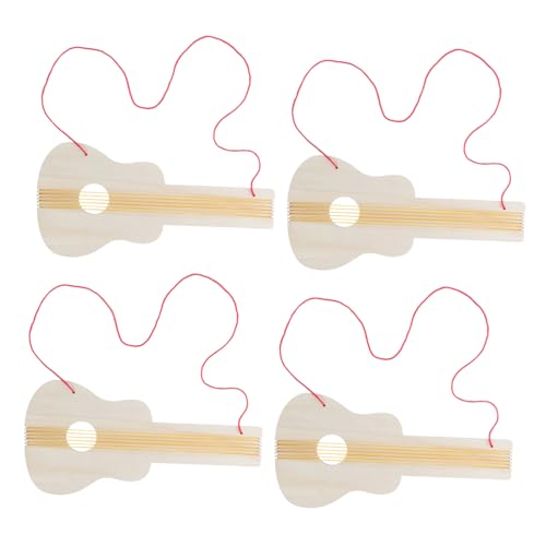 YARNOW 4Stücke Teiliges Holzgitarrenspielzeug für DIY Musikinstrument mit Löchern für Kindergartenprojekte für Kreative Bastel und Malaktivitäten Langlebige Holzkonstruktion YARNOW 4Stücke Teiliges Holzgitarrenspielzeug für DIY Musikinstrument mit Löchern für Kindergartenprojekte für Kreative Bastel und Malaktivitäten Langlebige Holzkonstruktion von YARNOW