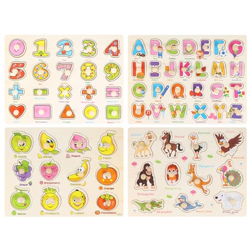 YARNOW 4Stücke Teiliges Holzpuzzle Für Kreatives Bildungsrätsel Zur Intelligenzentwicklung Sicheres Langlebiges Holzspielzeug Für Kleinkinder Für Jungen YARNOW 4Stücke Teiliges Holzpuzzle Für Kreatives Bildungsrätsel Zur Intelligenzentwicklung Sicheres Langlebiges Holzspielzeug Für Kleinkinder Für Jungen von YARNOW