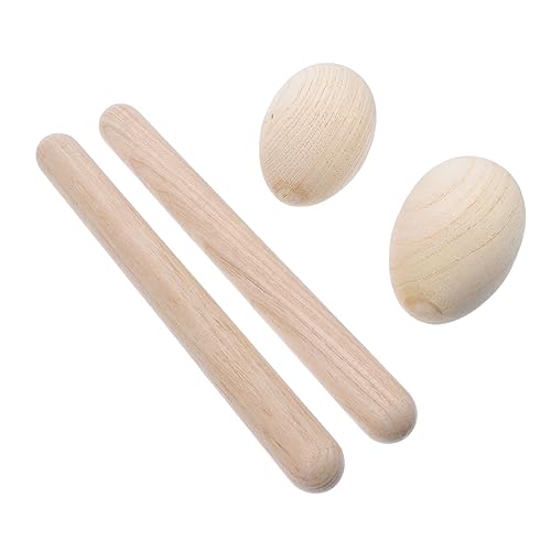 YARNOW 4Stücke Teiliges Musikinstrumente Set aus Holz Rhythm Stick und Egg Shaker für Kreative Klangspiele Sicheres und Umweltfreundliches Holzspielzeug für Junge Mädchen und Kleinkinder YARNOW 4Stücke Teiliges Musikinstrumente Set aus Holz Rhythm Stick und Egg Shaker für Kreative Klangspiele Sicheres und Umweltfreundliches Holzspielzeug für Junge Mädchen und Kleinkinder von YARNOW