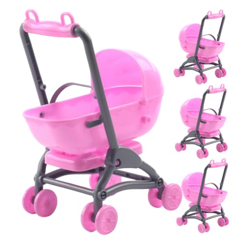 YARNOW 4Stücke Teiliges Puppenwagen Zubehörset für Rollenspiele Realistische Kinderwagen für Babydolls Sicher und Detailreich Passend für Puppenwagen Rosa für Kreatives YARNOW 4Stücke Teiliges Puppenwagen Zubehörset für Rollenspiele Realistische Kinderwagen für Babydolls Sicher und Detailreich Passend für Puppenwagen Rosa für Kreatives von YARNOW
