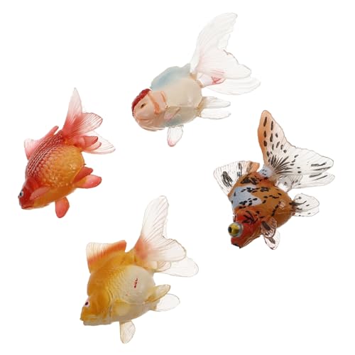 YARNOW 4Stücke Teiliges aus Künstlichen Aquarienfischen Meeresbewohner Figuren für Lehrmittel zur Ozeanerkundung Robuste Kunststoffspielzeuge für Aquarium Dekoration von YARNOW