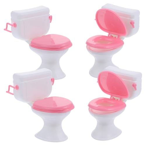 YARNOW 4Stücke Toiletten Realistische Miniaturspielzeuge Für Puppenhaus Badezimmer Mini Toiletten Accessoires YARNOW 4Stücke Toiletten Realistische Miniaturspielzeuge Für Puppenhaus Badezimmer Mini Toiletten Accessoires von YARNOW