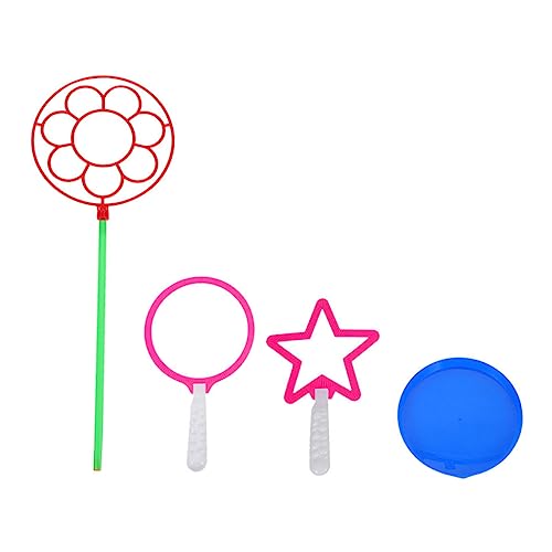 YARNOW 4Stücke Zauberstäbe Set für Blasenmacher für Garten Strand und Pool Zufällige Farben für Sommerpartys und Familienaktivitäten von YARNOW