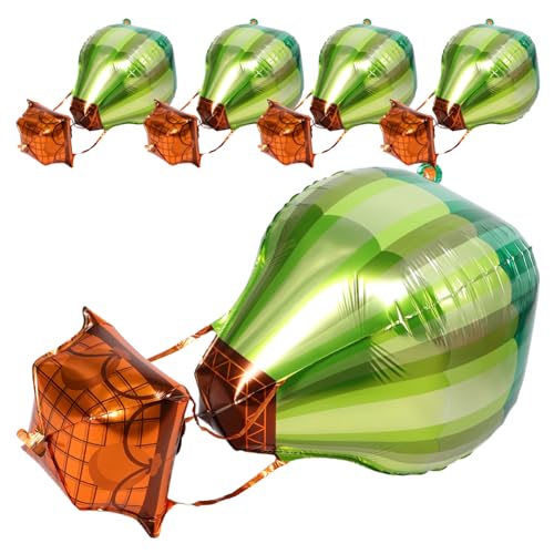 YARNOW 5 Heißluftballon-Partydekorationen Aus Aluminiumfolie Ballons Zum Aufhängen Tafelaufsätze Ornament Für Geburtstags- Babyparty- Und Hochzeitsfeiern von YARNOW
