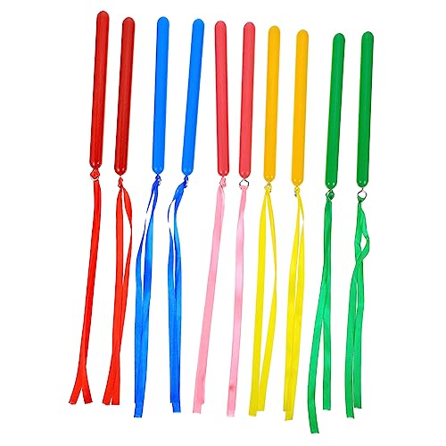 YARNOW 5 Paare Fünf Bunte Rhythmussticks Musikspielzeug für Kleinkinder Percussion Instrumente zur Frühkindlichen für Kreative Musikausbildung und Rhythmusgefühl von YARNOW