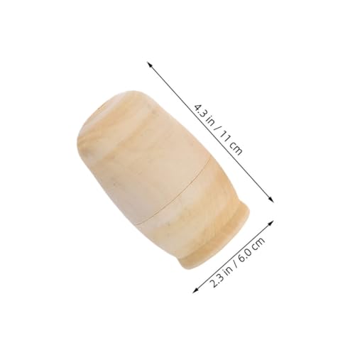 YARNOW 5 Sätze DIY Russische Nesting Dolls aus Naturholz Unbemalt zum Bemalen Kreative Familienaktivitäten Nachhaltige Holzpuppen für Weihnachtsdeko und Künstlerische Gestaltung YARNOW 5 Sätze DIY Russische Nesting Dolls aus Naturholz Unbemalt zum Bemalen Kreative Familienaktivitäten Nachhaltige Holzpuppen für Weihnachtsdeko und Künstlerische Gestaltung von YARNOW