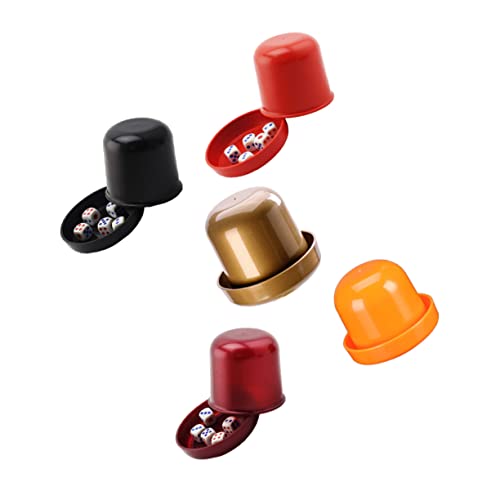 YARNOW 5 Sätze Würfel Würfelbecher Würfelbecher-Spiel Rechts Farbwürfelbecher Würfelspiel Würfelstapelbecher Tasse Würfel Würfelbecher Mit Deckel Spiel Würfel Würfelhalter YARNOW 5 Sätze Würfel Würfelbecher Würfelbecher-Spiel Rechts Farbwürfelbecher Würfelspiel Würfelstapelbecher Tasse Würfel Würfelbecher Mit Deckel Spiel Würfel Würfelhalter von YARNOW