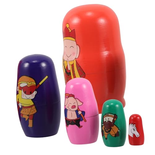 YARNOW 5 Stück 5 Matroschka Russische Nistpuppen Für Nistpuppen Für Mädchen Russische Puppe Enten-nistpuppen Nussknacker Nistpuppen Weihnachtspuppen Serendipity-Puppen Hölzern YARNOW 5 Stück 5 Matroschka Russische Nistpuppen Für Nistpuppen Für Mädchen Russische Puppe Enten-nistpuppen Nussknacker Nistpuppen Weihnachtspuppen Serendipity-Puppen Hölzern von YARNOW