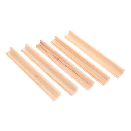 YARNOW 5 Stück Buchstabenverzierungen Aus Holz Gestufte Domino-tabletts Mexikanischer Zug-dominohalter Domino Zubehör Domino-Halter Angebot An Dominospielen Fliesenhalter Hölzern Beige von YARNOW