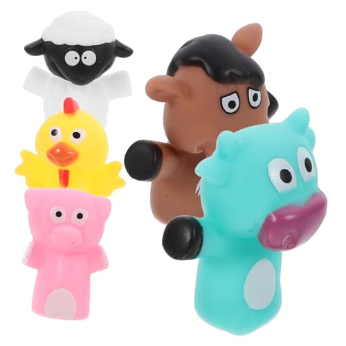 YARNOW 5 Stück Fingerpuppen Niedliche Tier Handpuppen für Interaktives Geschichtenerzählen für Partys Spielaktivitäten und Festliche Anlässe von YARNOW