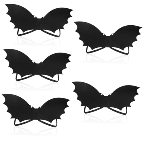 YARNOW 5 Stück Halloween Bat Wings Kinderkostüm Leicht Cosplay Requisite für Party Fotoaccessoire Karneval Dekoration Sicher Bequem Material von YARNOW