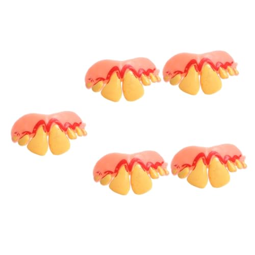 YARNOW 5 Stück Halloween Fake Zähne Dekoratives Party Accessoire Gelbe Halloween Prothese Für Cosplay Kostüm Für Erwachsene Bühnenrequisite von YARNOW