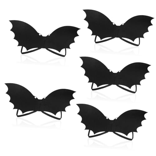 YARNOW 5 Stück Halloween Fledermausflügel Cosplay Prop aus Eva Leichte Schwarze Flügel Kostüm Zubehör für Party Deko und Verkleidung Hautfreundlich und Langlebig von YARNOW