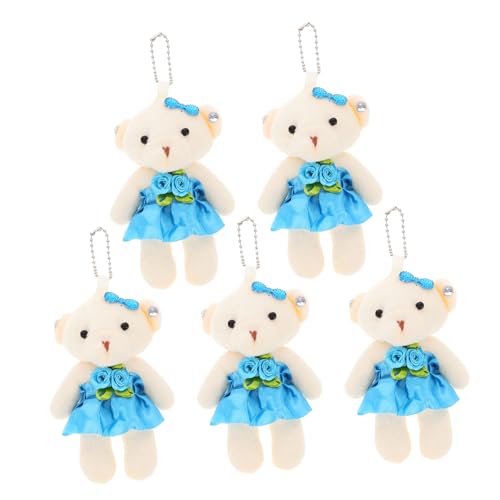 YARNOW 5 Stück Hochzeitsbär- Mini-Bärenfiguren kleine Bärenspielzeuge kleine Bärenpuppen Cartoon-Bär-Puppe dekoratives Bärendekor DIY Bärendekor Stoff Blue YARNOW 5 Stück Hochzeitsbär- Mini-Bärenfiguren kleine Bärenspielzeuge kleine Bärenpuppen Cartoon-Bär-Puppe dekoratives Bärendekor DIY Bärendekor Stoff Blue von YARNOW