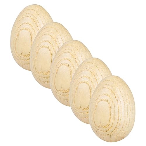 YARNOW 5 Stück Holz Ei Percussion für Musikalische Rassel Eier Instrument für Kreative Spiele und Lernaktivitäten für Vorschulunterricht von YARNOW