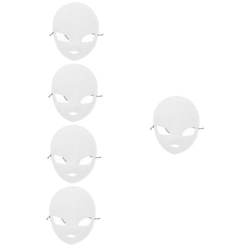 YARNOW 5 Stück Leere Weiße PVC Maske Dicke Matte Fuchsgesichtsmaske zum Bemalen Diy Karneval Halloween Cosplay Kostüm Zubehör Große Augen Vielseitig für Maskenball Party Kreativgestaltung YARNOW 5 Stück Leere Weiße PVC Maske Dicke Matte Fuchsgesichtsmaske zum Bemalen Diy Karneval Halloween Cosplay Kostüm Zubehör Große Augen Vielseitig für Maskenball Party Kreativgestaltung von YARNOW