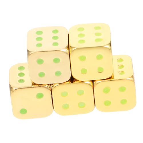 YARNOW 5 Stück Leuchtende Metall Nummerierte Spielwürfel für Tischspiele Ersatzspielzubehör für Brettspiele Partys und Freizeitaktivitäten YARNOW 5 Stück Leuchtende Metall Nummerierte Spielwürfel für Tischspiele Ersatzspielzubehör für Brettspiele Partys und Freizeitaktivitäten von YARNOW