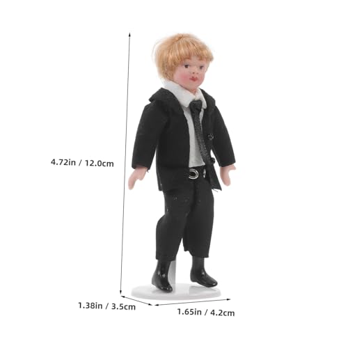 YARNOW 5 Stück Miniatur Porzellanfigur Junge Schwarzem Anzug Detailreiche Miniaturpuppe aus Langlebigem Material Dekorativ für Puppenhaus Sandtisch Mikro Szenen und Sammlungen YARNOW 5 Stück Miniatur Porzellanfigur Junge Schwarzem Anzug Detailreiche Miniaturpuppe aus Langlebigem Material Dekorativ für Puppenhaus Sandtisch Mikro Szenen und Sammlungen von YARNOW