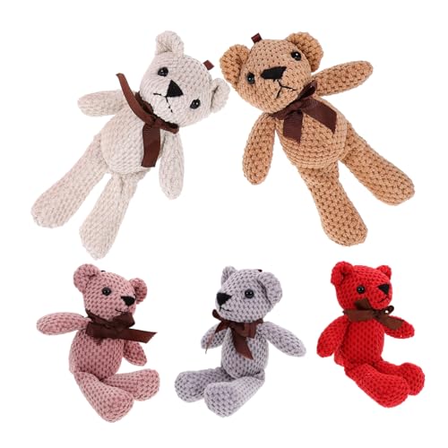 YARNOW 5 Stück Plüschspielzeugpuppe tragen kleine Stofftierbären kleine Bärenpuppe ausgestopftes Bärenpuppenspielzeug ausgestopfter Bär Kuscheltier Plüschbärenpuppe YARNOW 5 Stück Plüschspielzeugpuppe tragen kleine Stofftierbären kleine Bärenpuppe ausgestopftes Bärenpuppenspielzeug ausgestopfter Bär Kuscheltier Plüschbärenpuppe von YARNOW