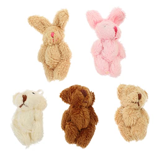YARNOW 5 Stück Puppenhauspuppe für kinderspielzeug weihnachstsgeschenk spielzeuge für hühner Miniatur-Plüschpuppe Mini-Puppenspielzeug Mini-Hausschmuck von YARNOW
