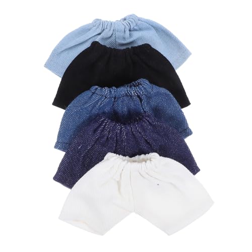 YARNOW 5 Stück Puppenshorts mit Elastischem Bunte Mini Baumwoll Shorts für Spielzeugpuppen Leicht Anzuziehen Vielseitig für Puppenkleidung und Cosplay Geeignet von YARNOW