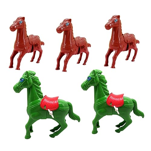 YARNOW 5 Stück Teiliges Aufziehspielzeug Pferd Retro Hüpfpferd aus Kunststoff für Kleinkinder Fördert Hand Augen Koordination und Fantasie ohne Batterien Zufällige Farbe YARNOW 5 Stück Teiliges Aufziehspielzeug Pferd Retro Hüpfpferd aus Kunststoff für Kleinkinder Fördert Hand Augen Koordination und Fantasie ohne Batterien Zufällige Farbe von YARNOW