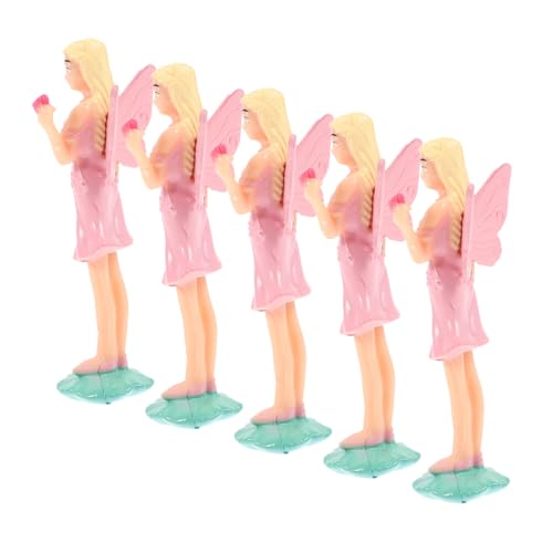 YARNOW 5 Stück Teiliges Balletttänzerin Spieluhr Figur Kunststoff Ballettpuppe Tanzende Mädchenpuppe Musikspieluhr Zubehör Dekoration von YARNOW
