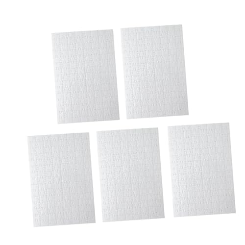 YARNOW 5 Stück Teiliges Blankopuzzle zum Ausmalen DIY Papier Jigsaw Puzzles für Kreative Bastelprojekte für Geburtstagsfeiern Hochzeiten und Klassenzimmeraktivitäten YARNOW 5 Stück Teiliges Blankopuzzle zum Ausmalen DIY Papier Jigsaw Puzzles für Kreative Bastelprojekte für Geburtstagsfeiern Hochzeiten und Klassenzimmeraktivitäten von YARNOW