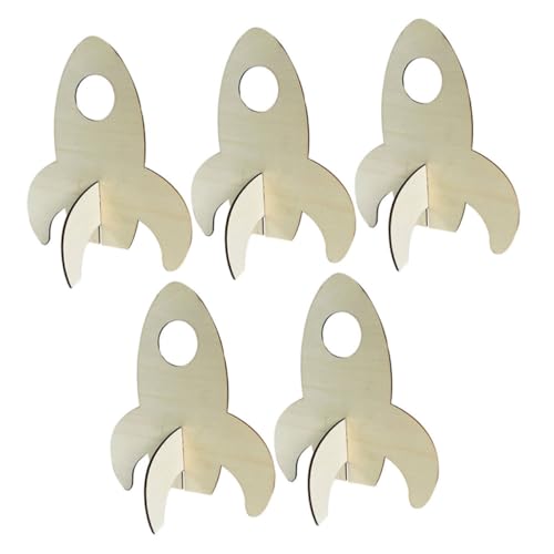 YARNOW 5 Stück Teiliges DIY Holzraketen für Unlackierte Holzraketen zum Handbemalen und Gestalten Kreatives Fantasie und Manuellen Fähigkeiten YARNOW 5 Stück Teiliges DIY Holzraketen für Unlackierte Holzraketen zum Handbemalen und Gestalten Kreatives Fantasie und Manuellen Fähigkeiten von YARNOW