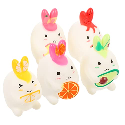 YARNOW 5 Stück Teiliges Fingerpuppen Form von Niedlichen Fruchtkaninchen Dehnbare Handspielzeuge für Geschichtenerzählen YARNOW 5 Stück Teiliges Fingerpuppen Form von Niedlichen Fruchtkaninchen Dehnbare Handspielzeuge für Geschichtenerzählen von YARNOW
