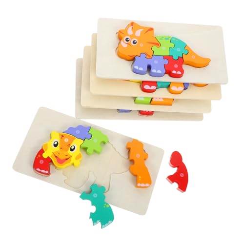 YARNOW 5 Stück Teiliges Holz Dinosaurier Puzzle für Kleinkinder Montessori Lernspielzeug Holzspielzeug Kreativität und Problemlösungsfähigkeiten Sicher und Farbenfroh für Frühes Lernen YARNOW 5 Stück Teiliges Holz Dinosaurier Puzzle für Kleinkinder Montessori Lernspielzeug Holzspielzeug Kreativität und Problemlösungsfähigkeiten Sicher und Farbenfroh für Frühes Lernen von YARNOW