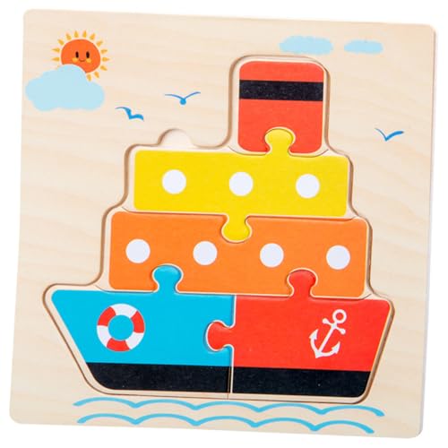 YARNOW 5 Stück Teiliges Holz Puzzles für Cartoon Auto Flugzeug Schiff Lernspielzeug Kreativität und Vorstellungskraft für Jungen YARNOW 5 Stück Teiliges Holz Puzzles für Cartoon Auto Flugzeug Schiff Lernspielzeug Kreativität und Vorstellungskraft für Jungen von YARNOW